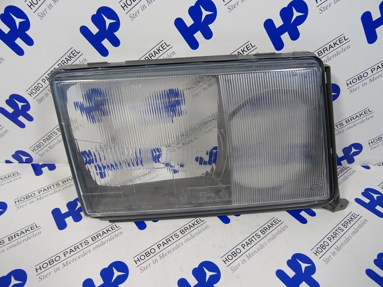 Koplamp glas 200 - 300 serie w124 tot '89 Rechts (Nieuw) - A0038261290h - A0038261290-N