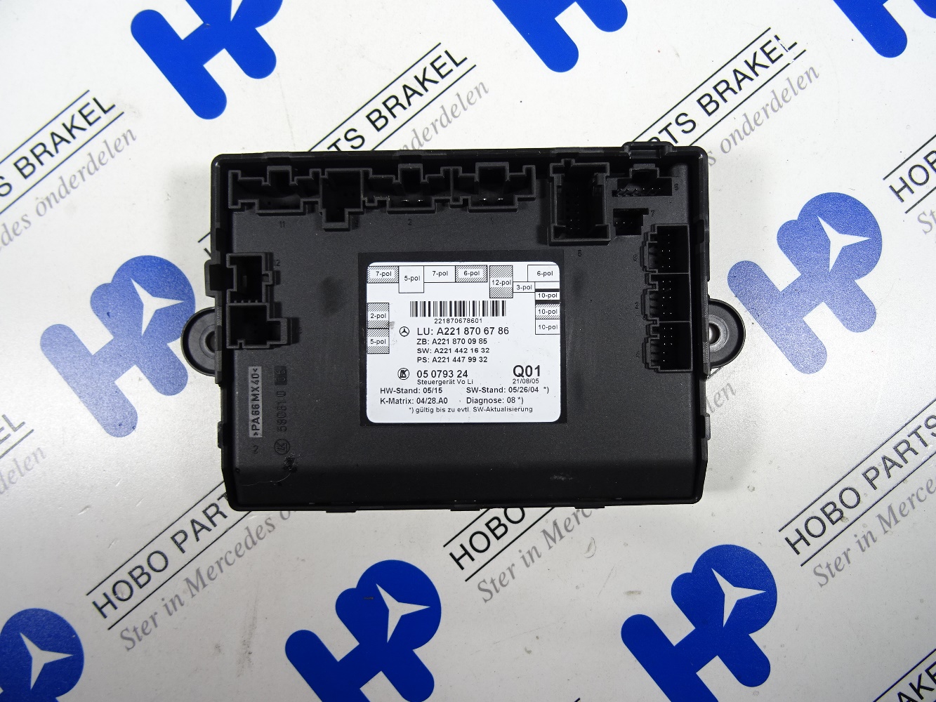 Deur module A 221 870 6786* LV