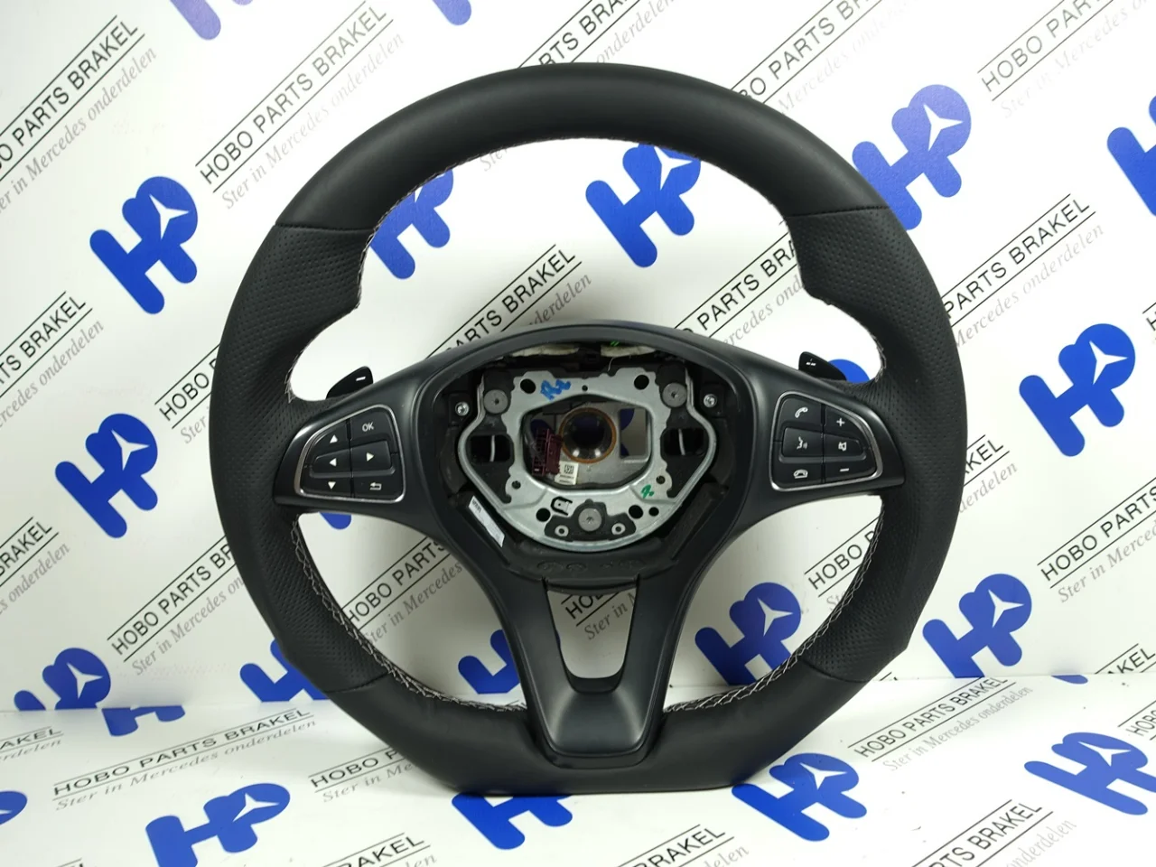 Steering wheel Vito w447 New leather Special +flippers - Article 14553 1 - A0014602803-NS