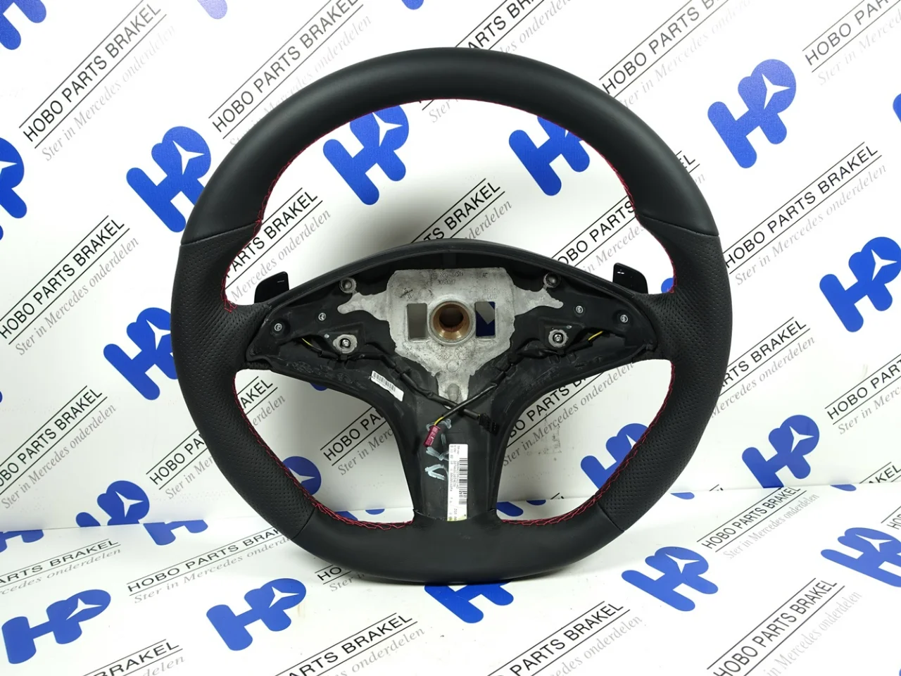 Steering wheel E-class w212 new leather Red stitching - Article 14830 1 - A2074601203-NR