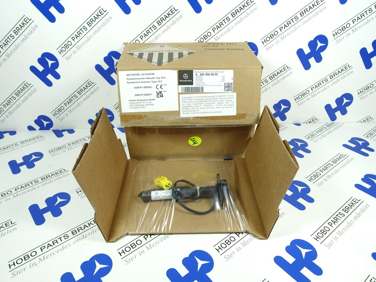 Motorkap actuator A 205 906 0002 (Nieuw)