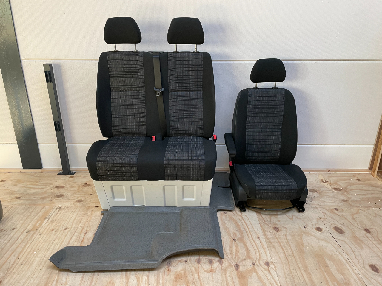 Stoel + bank Sprinter w906 Ruitjes -klaptafel