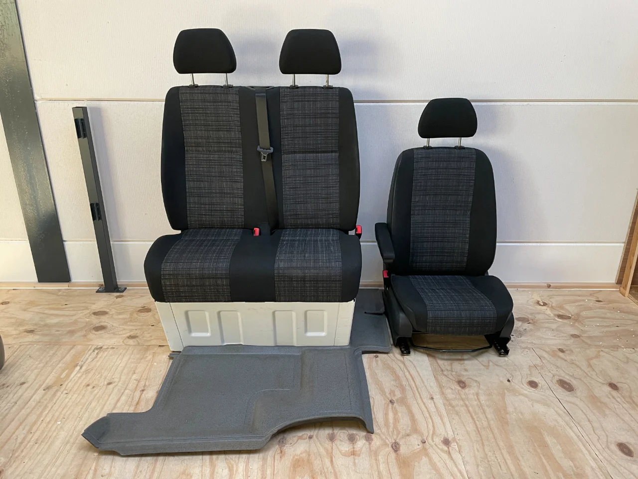 Stoel + bank Sprinter w906 Ruitjes -klaptafel