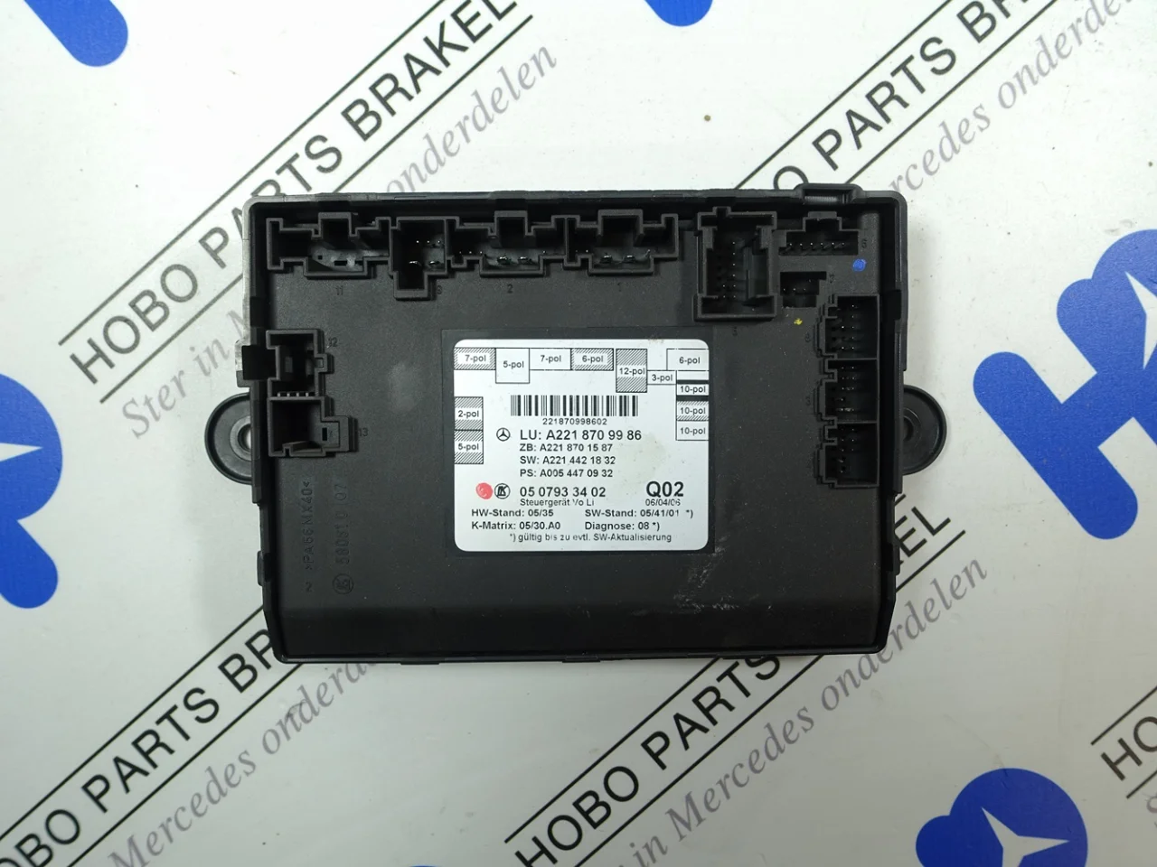 Deur module A 221 870 9986 LV - Article 16439 1 - A2218709986