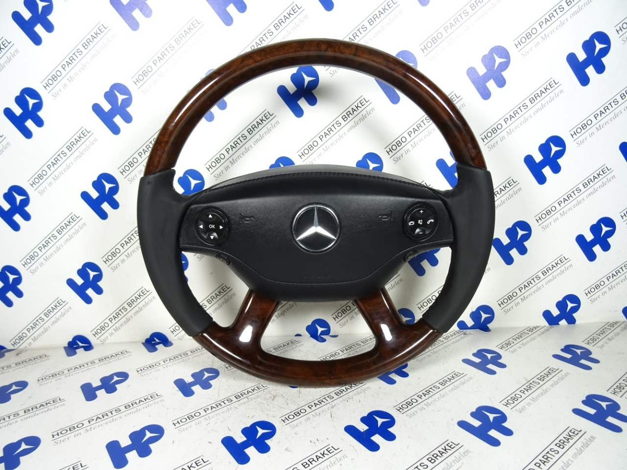 Stuurwiel S-klasse w221 nieuw bekleed hout +airbag