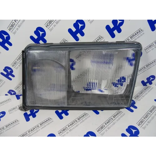 Headlight glass 200 - 300 series w124 until '89 Left (New) - A0038261190h - A0038261190-N