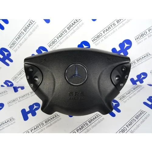 Airbag stuur E-klasse w211 zwart - A2118600202 9b51 - A2118600202-9B51