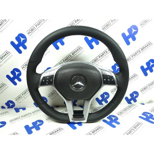 Stuurwiel A-klasse w176 / C-klasse w204 AMG nieuw bekleed -flippers +airbag. - Article 17218 1 - A1724602903-NA